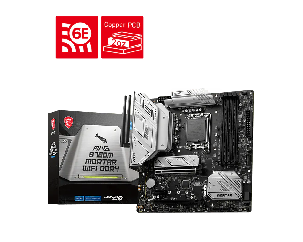 MSI MAG B760M MORTAR WIFI DDR4